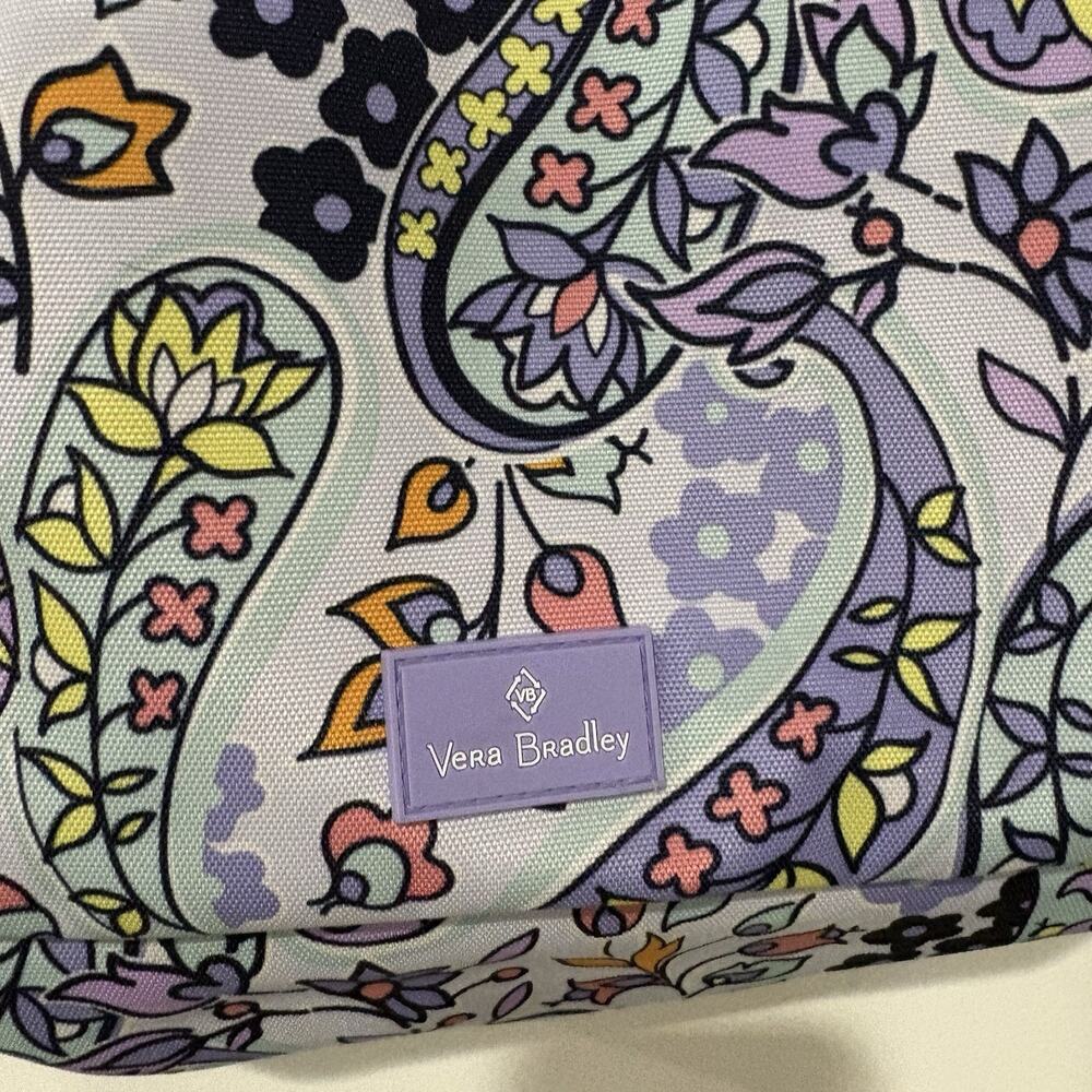 Vera Bradley | Organizer Lighten Up Everything Purple Paisley Maddalena Travel - Picture 2 of 10